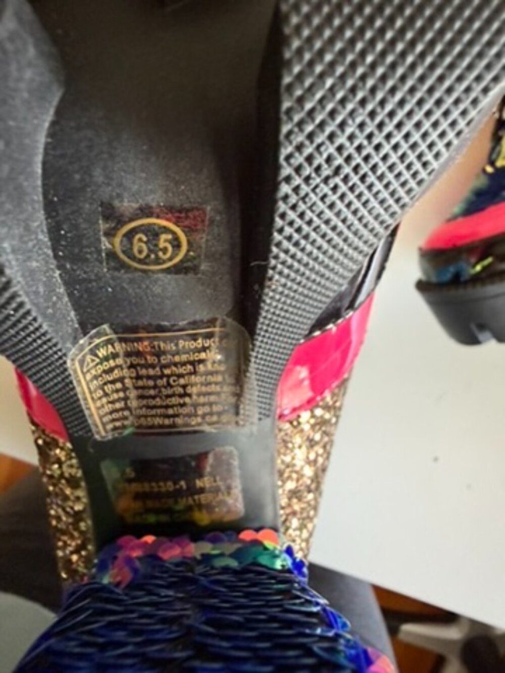 Cape Robbin Sequin Glitter Platform Boots, NWOT Size 6.5 - Picture 8 of 9